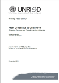 From Consensus to Contention: Changing Revenue and Policy Dynamics in Uganda